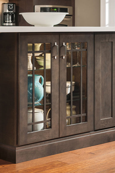 Mullion glass shop doors