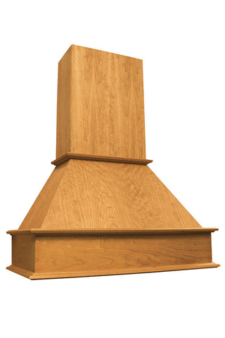 Freestanding Transitional Wood Hood and Chimney, sold separately