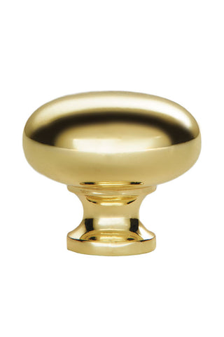 Polished Brass Plated Cabinet Knob - H167